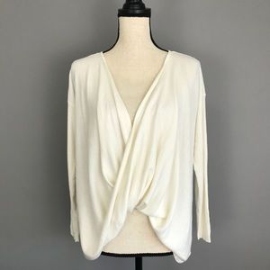 Soft Surroundings Faux Wrap Sweater